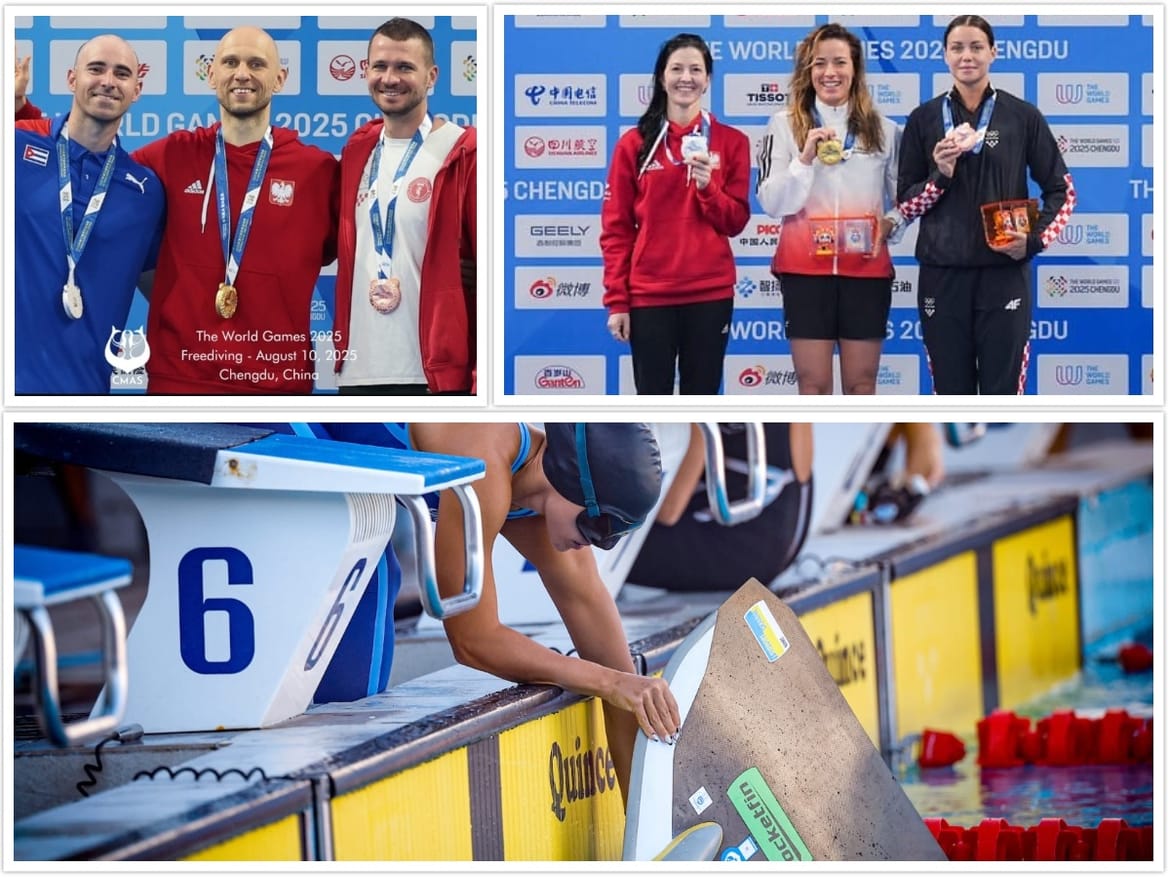 Hrvatska osvojila dvije medalje na Svjetskim igrama u Chengduu - Povijesni uspjeh u premijernom nastupu ronjenja na dah!