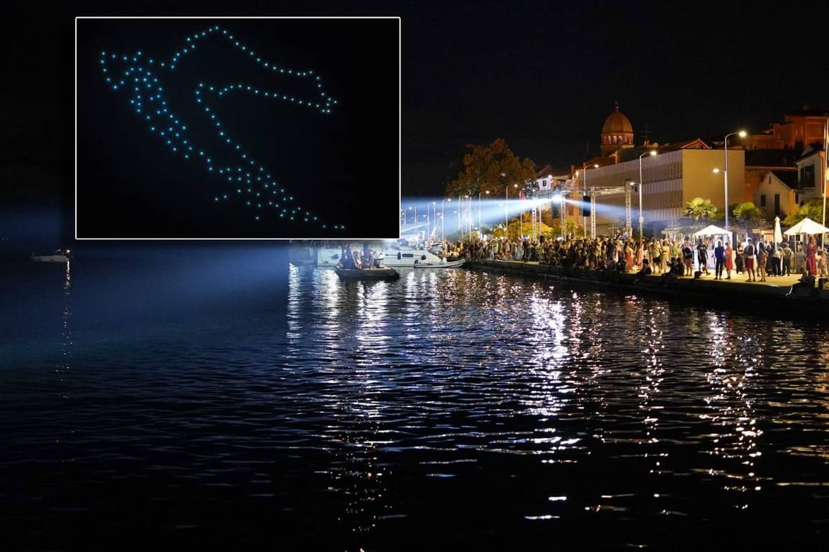 VIDEO Svjetlosnim spektaklom Šibenik proslavio 130 godina prve javne rasvjete na izmjeničnu struju