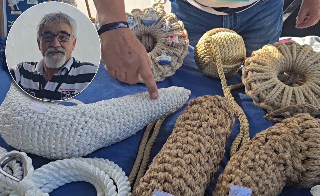 MEŠTAR OD KONOPA Kapetan iz Kostrene jedan je od posljednjih čuvara pomorske tradicije u pletenju brodskih brkova i bokobrana