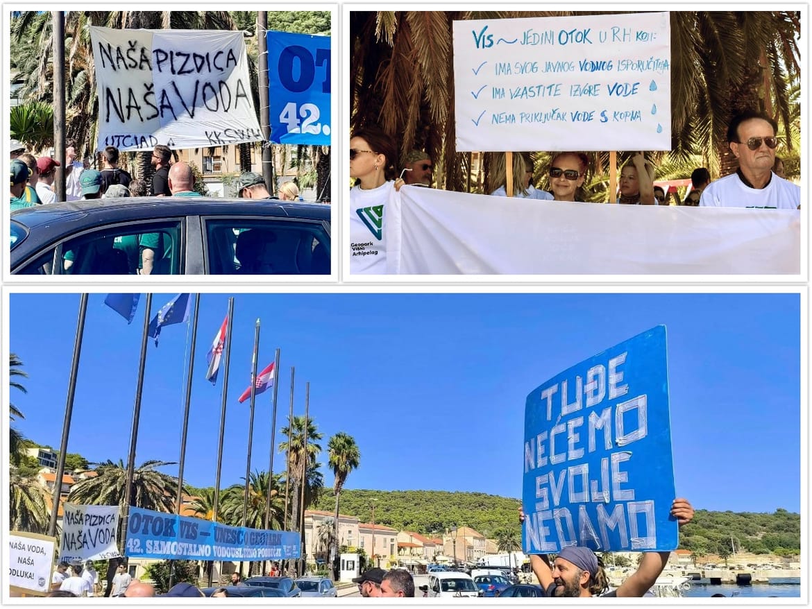POBUNA VIŠANA Više od 400 otočana ustalo da zaštiti pravo na svoju vodu