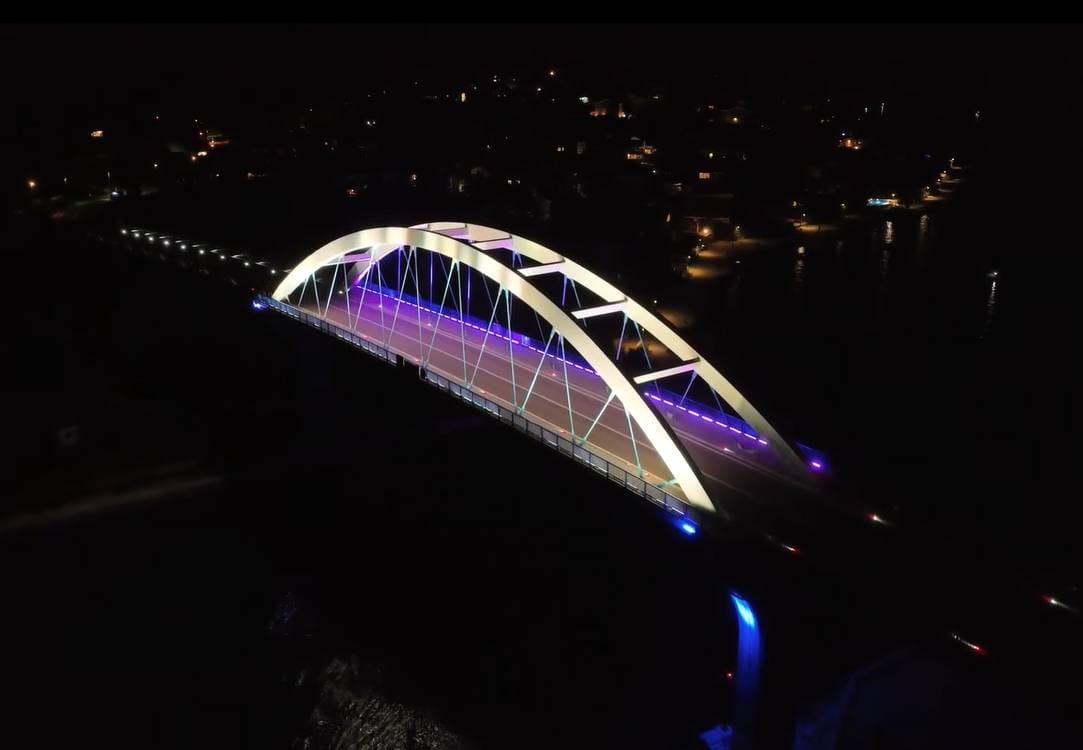 ATRAKTIVNO I SIGURNO Most Ždrelac dobio LED rasvjetu vrijednu 180 tisuća eura