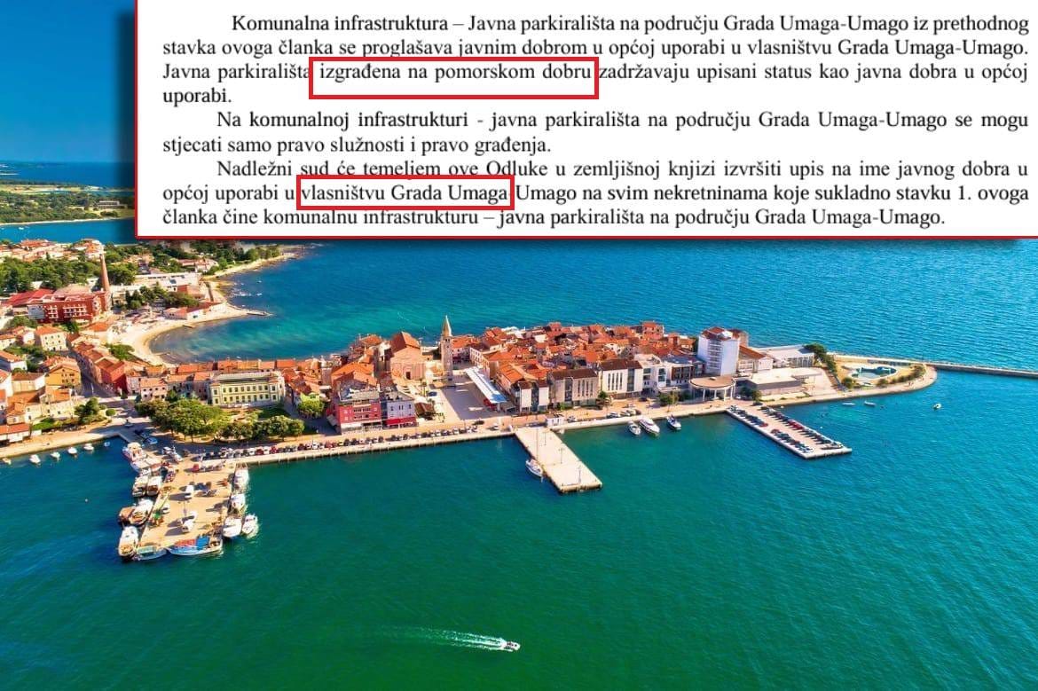 OBRANA POMORSKOG DOBRA Ministarstvo mora: "Pokrećemo nadzor zakonitosti odluke Grada Umaga, moguće je da sve obustavimo i obavijestimo DORH!"
