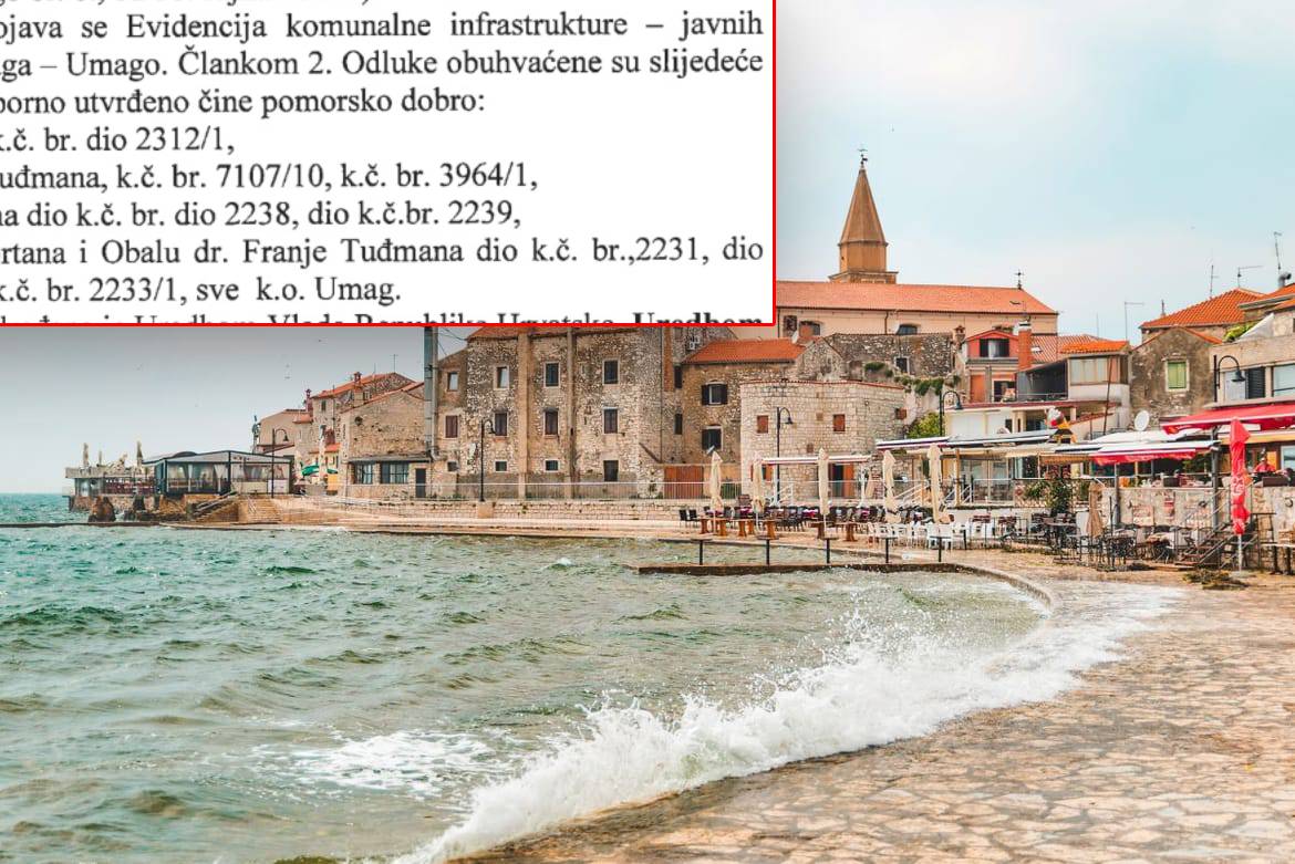 SLUČAJ PARKIRALIŠTE Ministarstvo mora poručuje Gradu Umagu: "Ne možete mijenjati status pomorog dobra, hitno ispravite počinjene nepravilnosti!"