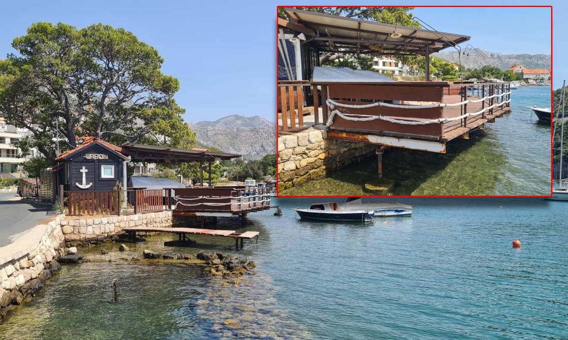 VAŽNA PRESUDA I PRIMJER DRUGIMA! Nakon tužbe građana, sud je zabranio rad kafiću u Mokošici koji je onemogućio kretanje pješacima i plivačima na pomorskom dobru