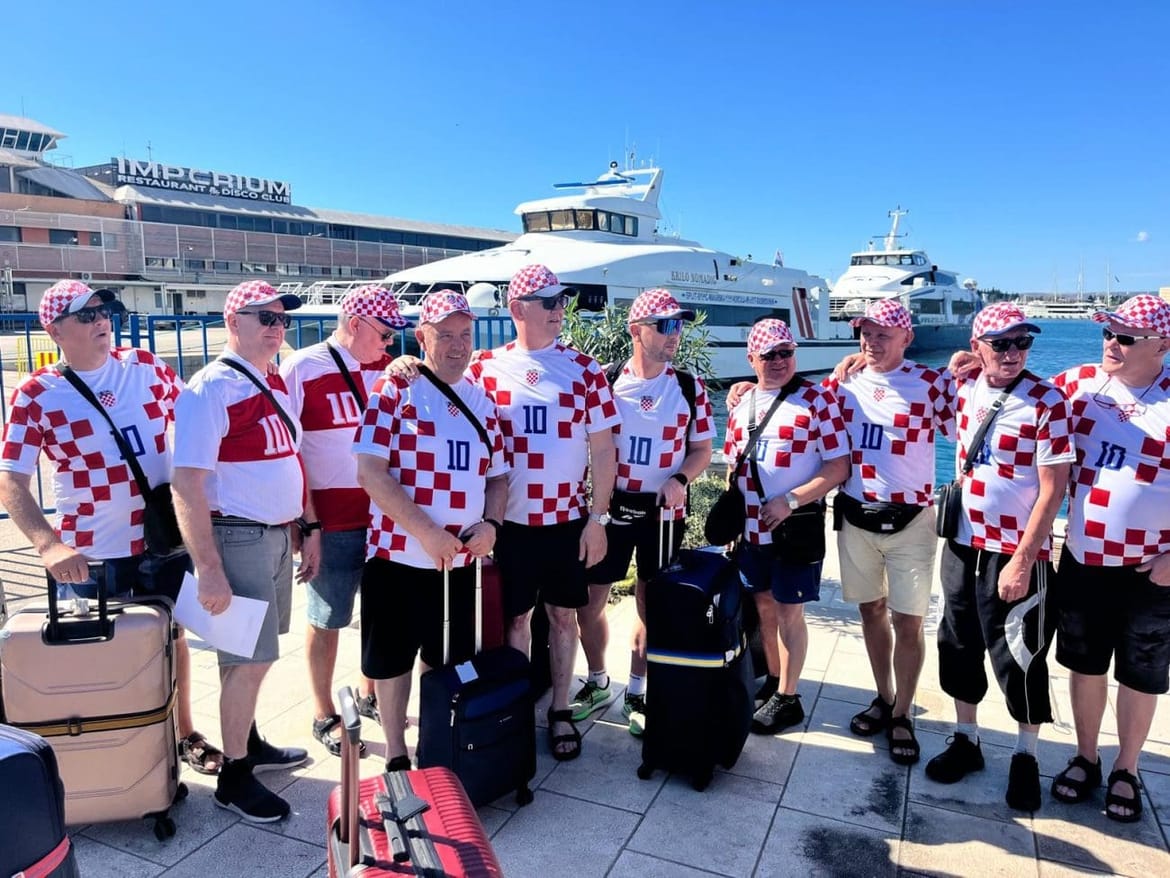 Reprezentacija na pripremama u splitskoj trajektnoj luci