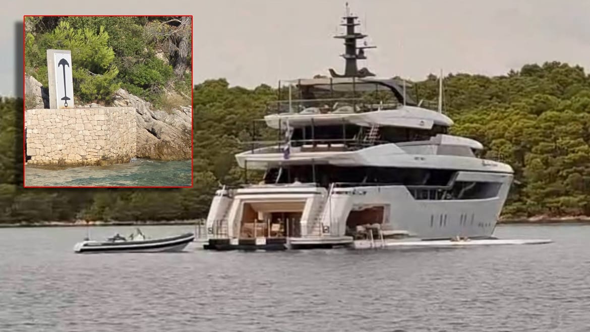 VIDEO Jahta usidrena ispred znaka zabrane sidrenja: "On se lipo rasparkira sa svim p*zdarijama na sebi"