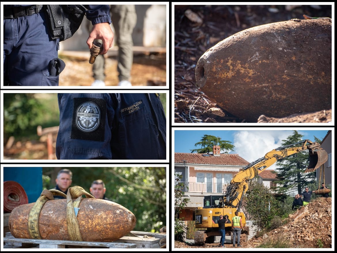 Uspješno deaktivirana ogromna bomba usred Pule: "Najopasniji dio odradio je ovaj dvojac za samo pet minuta!"
