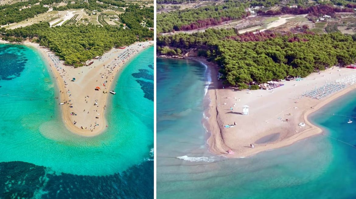 ZLATNI RAT PRIJE I SAD Gubimo li jedan od simbola hrvatskoh turizma? Ovo je jasno upozorenje kako čovjek uništava prirodu iznad i ispod mora