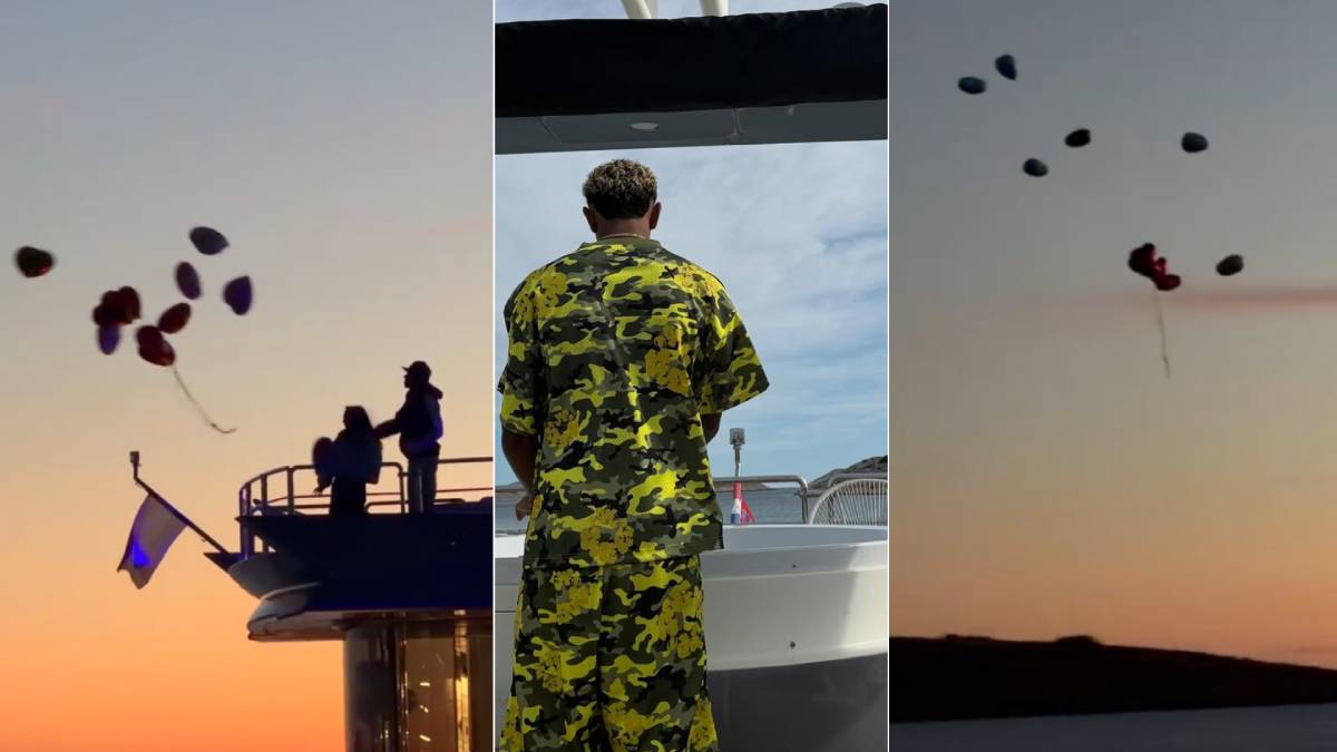 NEPROMIŠLJENA GESTA Jedan od najvećih nogometaša današnjice doveo djevojku u Kornate, pa u zrak pustili desetke plastičnih balona