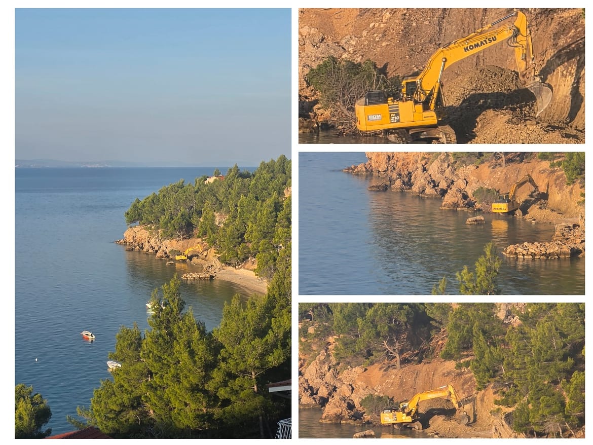 TEŠKA DEVASTACIJA Rušio stabla i devastirao pomorsko dobro u Omišu pa redari zaustavili ovu sramotu: "Kako će ga se kazniti?!"