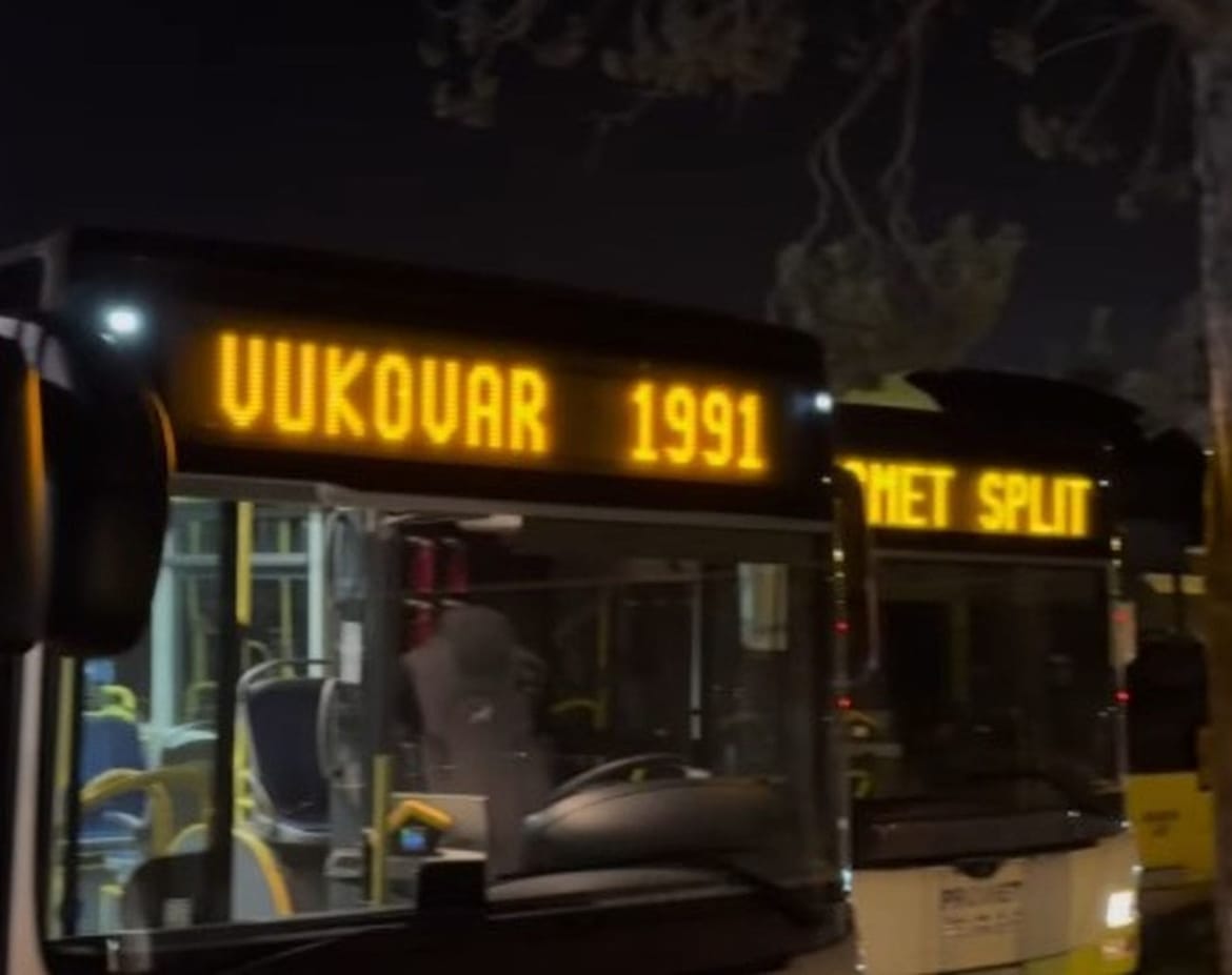Splitski autobusi prometovali sa simboličnom porukom: "Vukovar 1991."