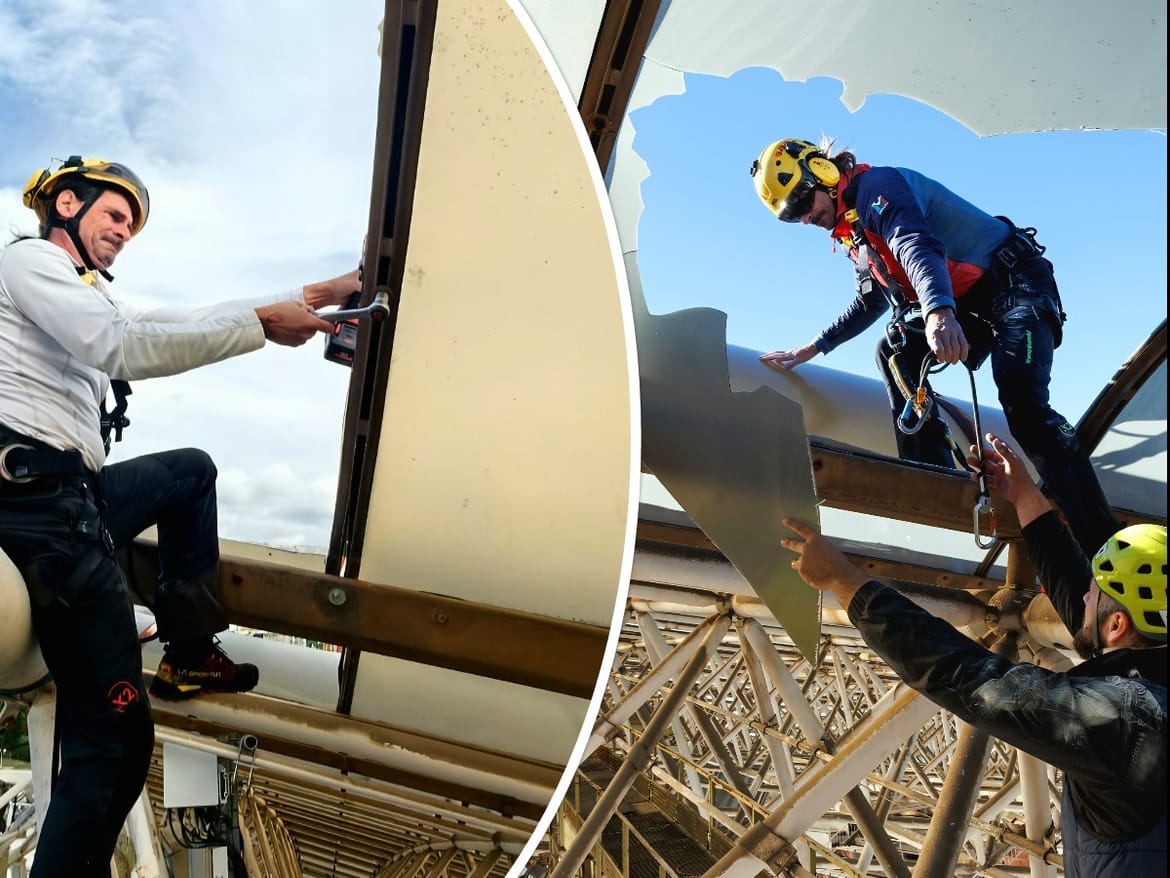 FOTO Počela sanacija - Pogledajte u kakvom je stanju krov na poljudskom stadionu!