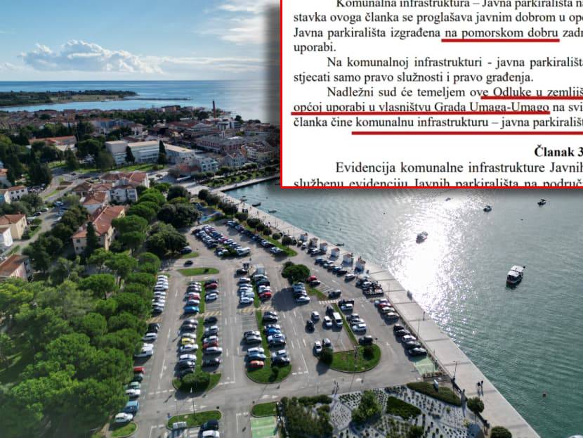 ZAKON POBIJEDIO Obranjeno pomorsko dobro u Umagu! Grad poništava vlastitu ilegalnu odluku, a gradski vijećnik tvrdi: "Godinama su nezakonito naplaćivali parkiranje, građani zaslužuju odštetu!"