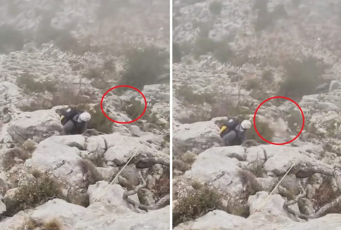 VIDEO Pogledajte snimku alpinista na Biokovu, ispod kojeg se odlomila stijena i pokrenula odron!