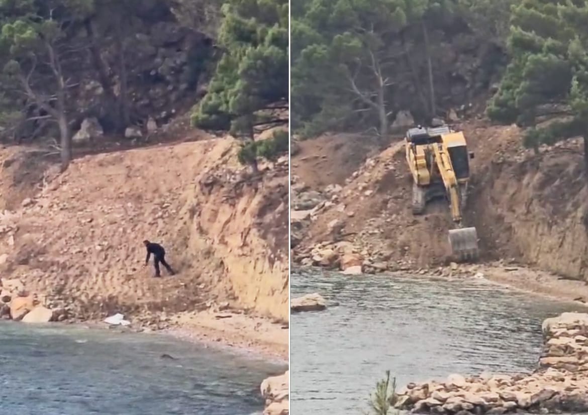 KAKVO PLJUVANJE PO DRŽAVI Kažnjeni s mizernih 1,3 tisuće eura i jutros opet bagerima uništavaju obalu kod Omiša!