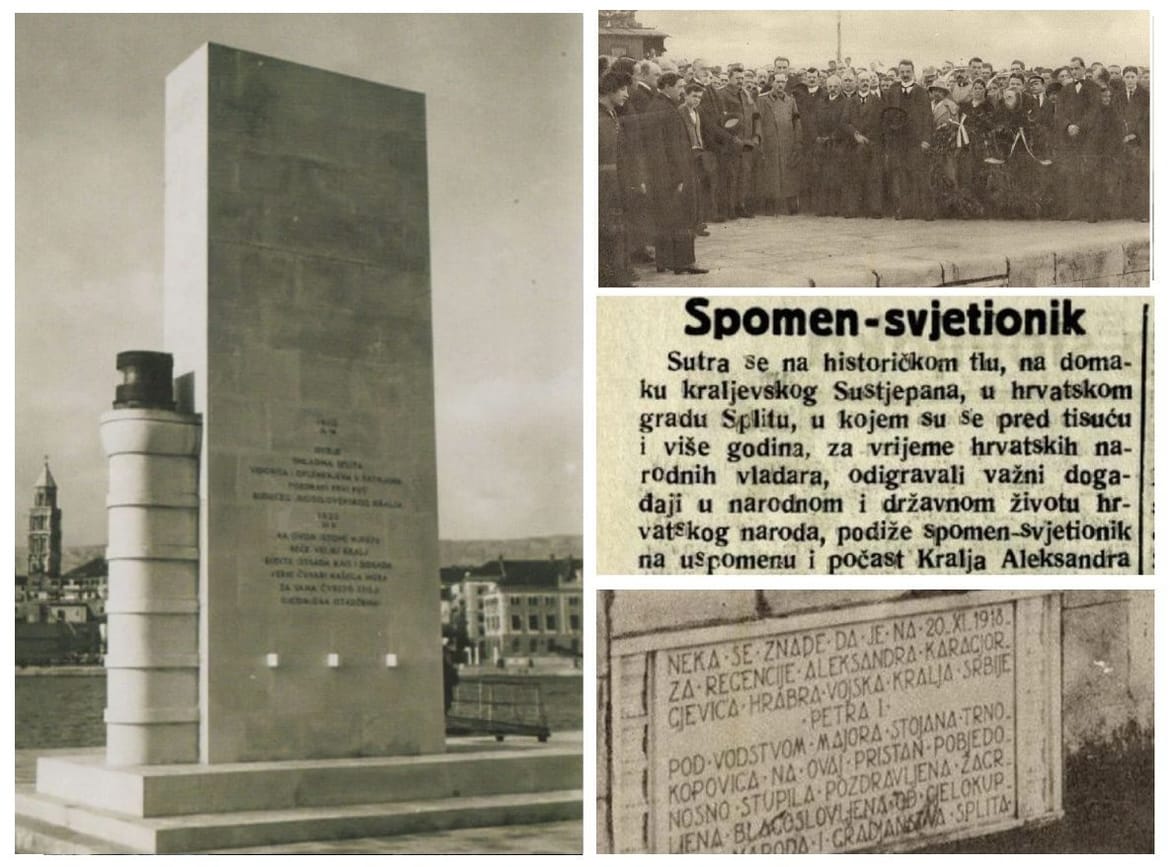 Split koji danas sluša cajke, ali napada srpsku djecu, prije 90 godina je podigao spomen - svjetionik "srpskim osloboditeljima"