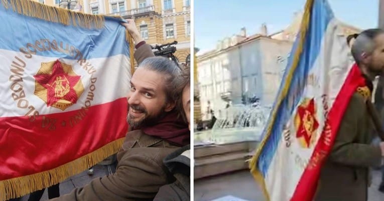 Priveli ga jer je na riječkom skupu nosio jugoslavensku zastavu s crvenom zvijezdom