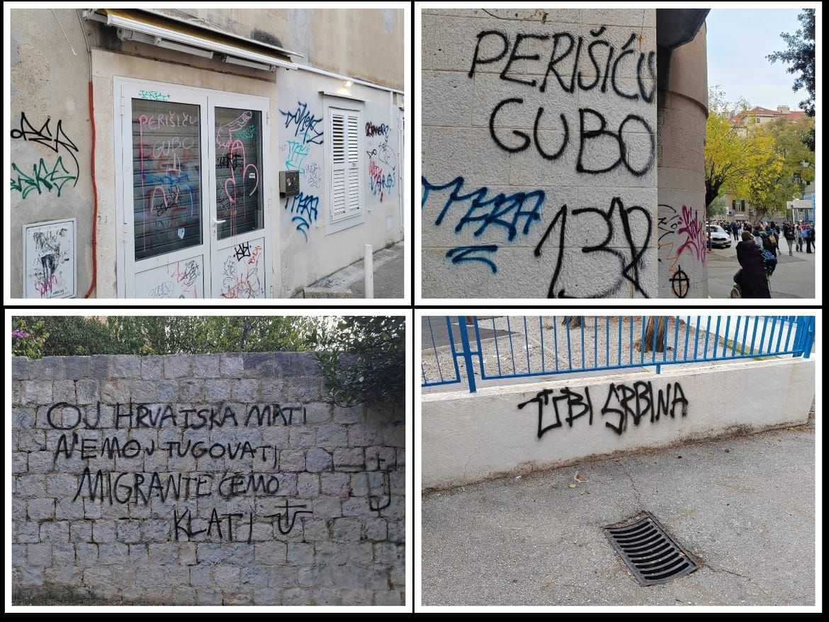 Sramotni grafiti u centru Splita, sve prijavljeno komunalnim službama