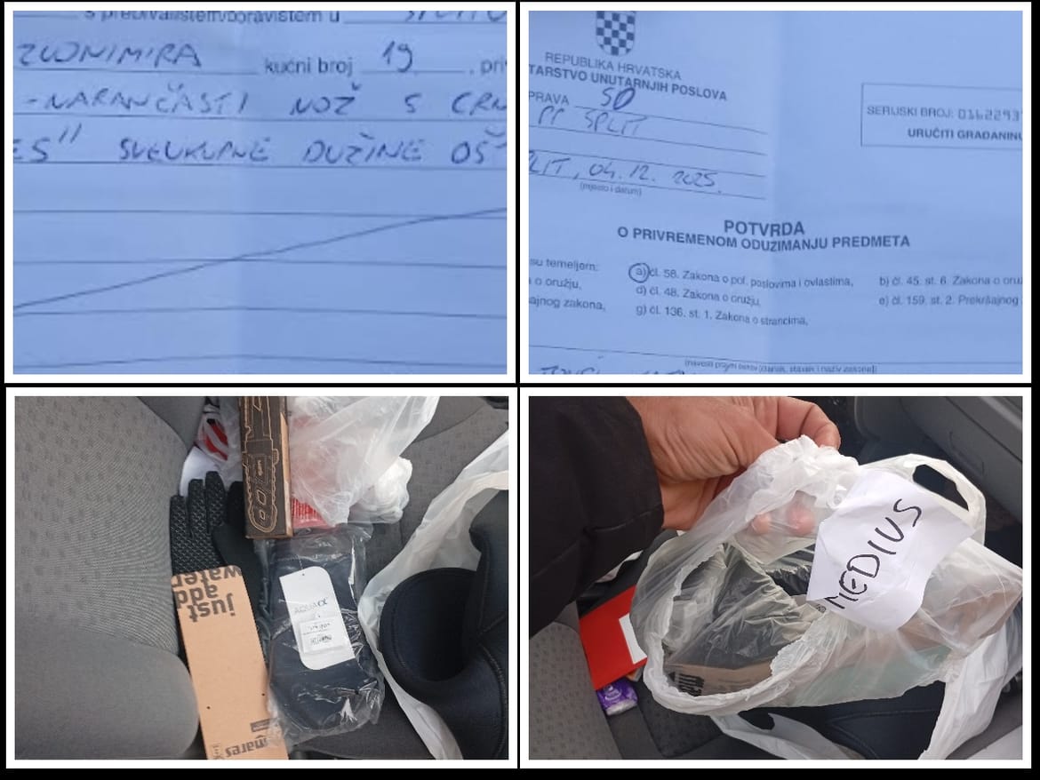 SPLIT Profesionalni ronioc priveden jer je imao ronilački nož: "Prijetili su mi, iživljavali se na meni, prijavit ću ih unutarnjoj kontroli!"