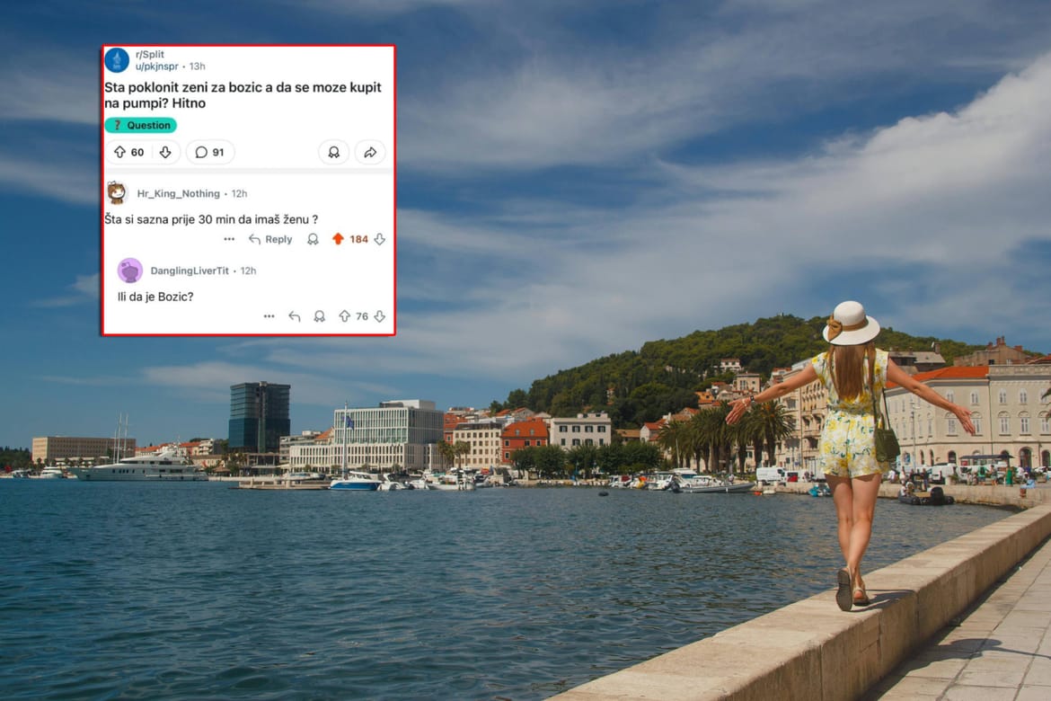 AJOJ Jedan se zakašnjeli tip iz Splita pita:"Što pokloniti ženi, a da se može kupiti na pumpi"