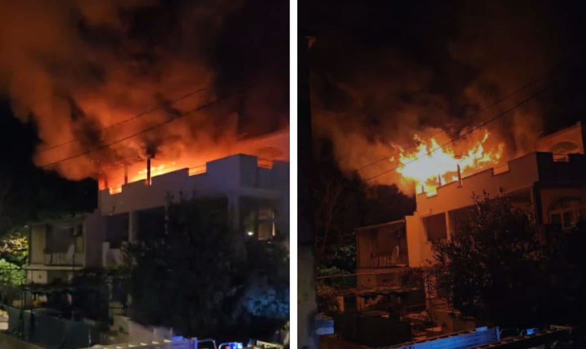 Požar stana u Kaštel Novome: "Vatra se brzo proširila"