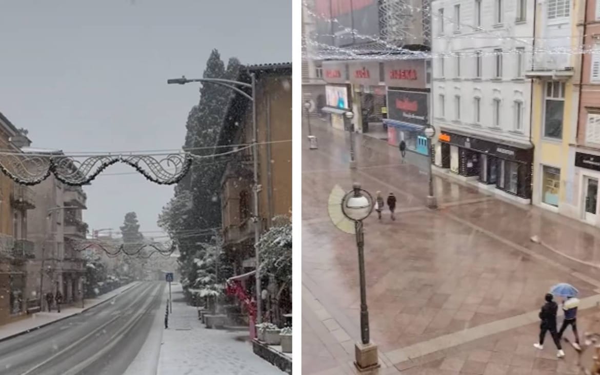 Rijeka i Opatija u "bijeloj haljini", a zimska oprema obavezna na Krku, Cresu i Lošinju!