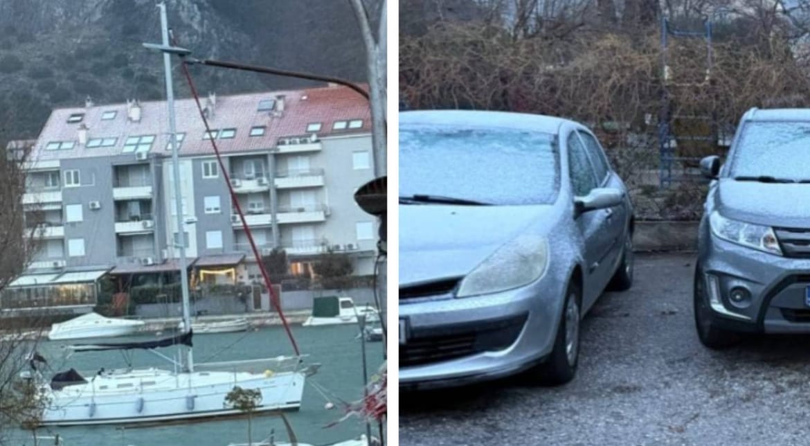 Snijeg pao u Omišu i Pločama, zimski uvjeti na cestama