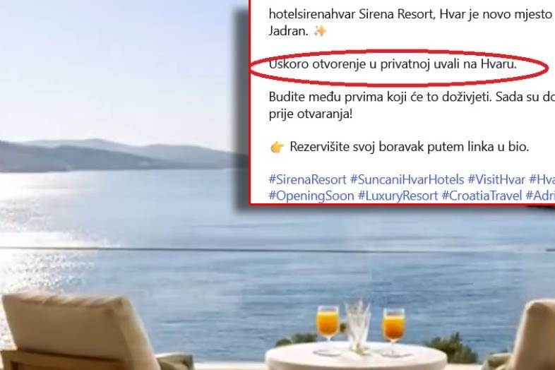 Oglašavaju boravak u "privatnoj uvali" na Hvaru - bilo bi dobro da prije oglašavanja pročitaju Zakon o pomorskom dobru!
