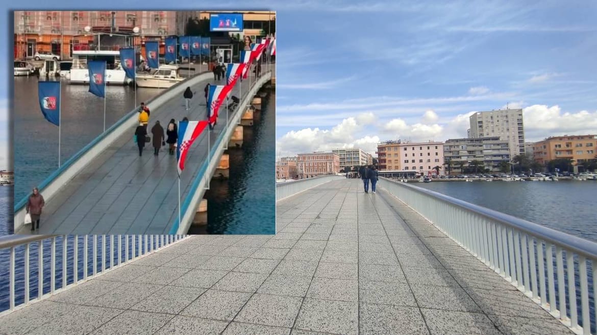 Jugo u Zadru polomilo nosače zastava koje je dao postaviti gradonačelnik, pa su ubrzo morali biti uklonjeni