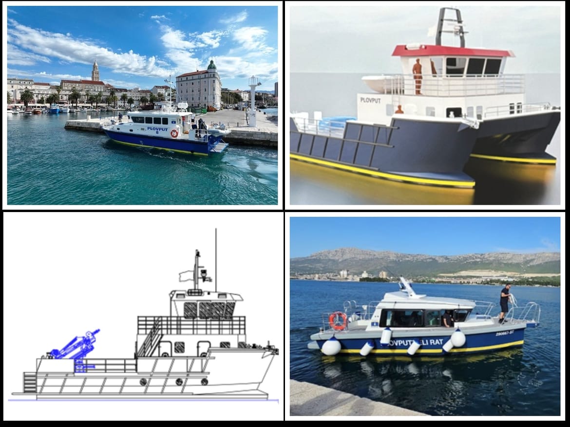 PLOVPUT OZBILJNO JAČA SVOJU FLOTU Stiže novi radni katamaran za zadarski arhipelag, a u Splitu je već  "Plovput 8"