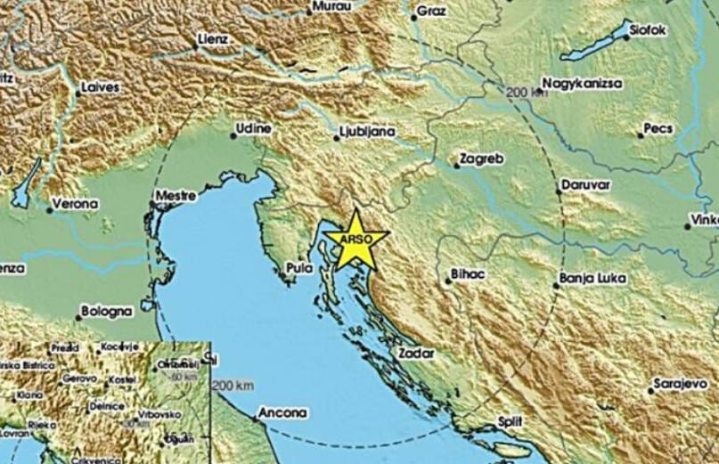 Slab potres na Krku u blizini Stare Baške