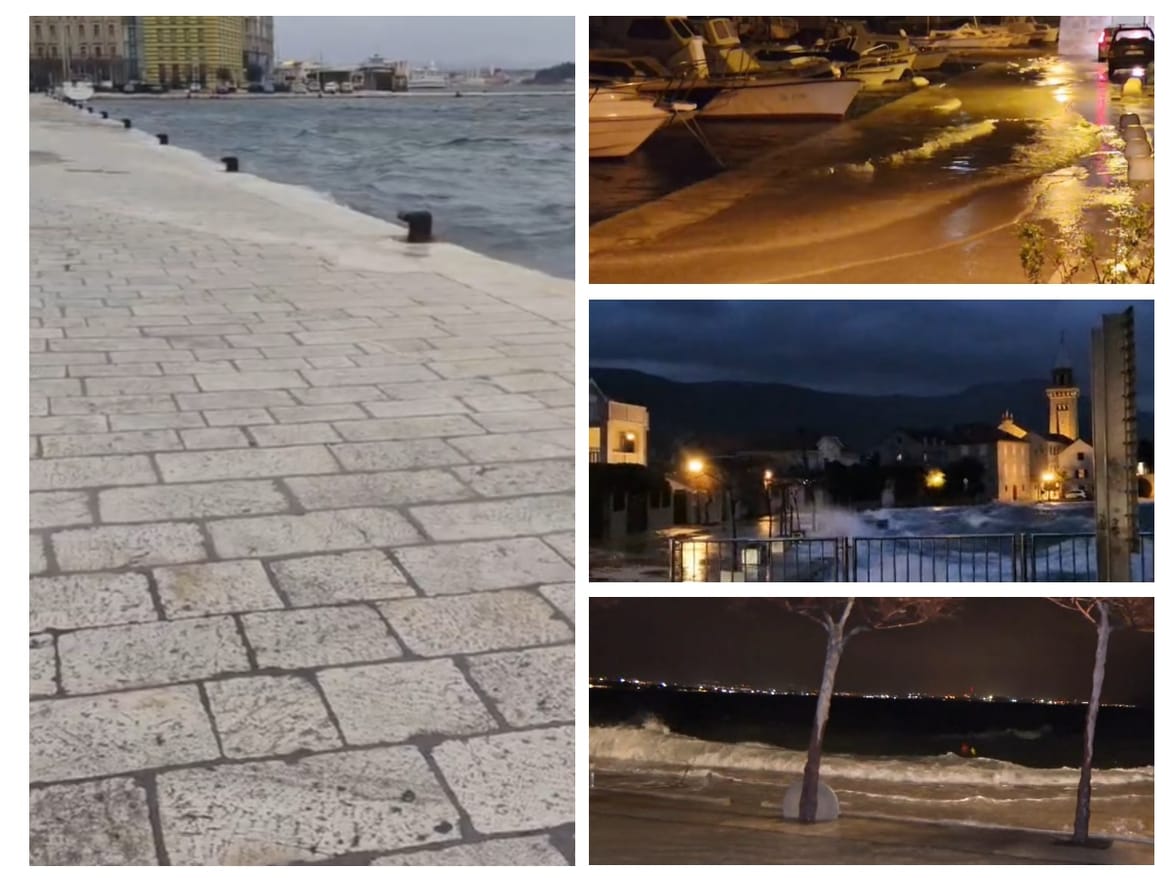 Plimni val pogodio Dalmaciju, a klimatolog poručuje: "Tog će biti sve češće i bit će sve jače, treba ulagati ako mislimo očuvati našu obalu"