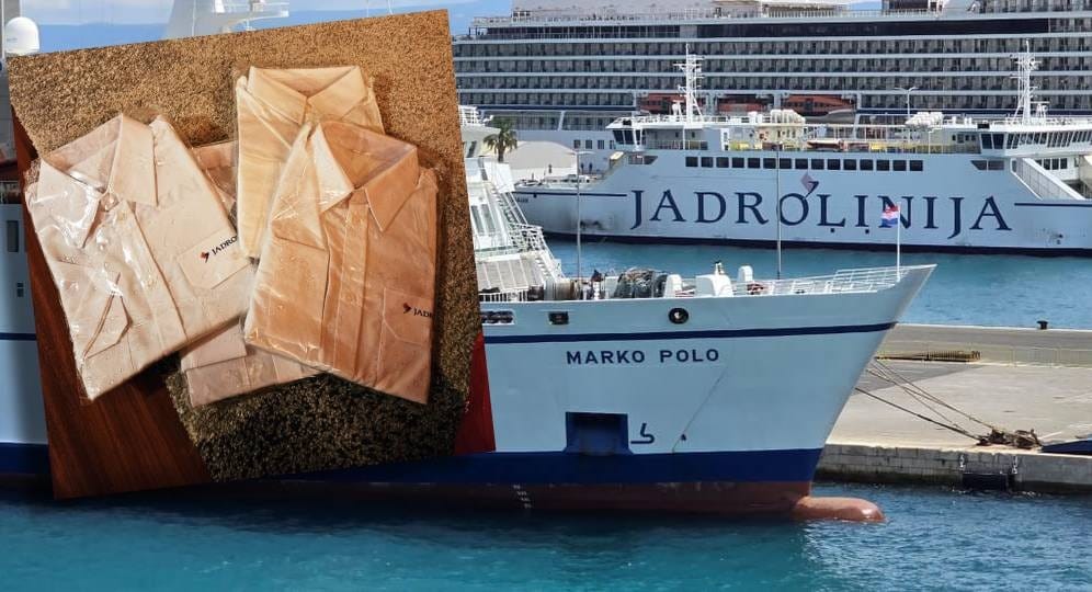 Netko u Splitu kraj kontejnera bacio neraspakirane časničke košulje Jadrolinije: "Žalostan je ovakav nedostatak poštovanja..."
