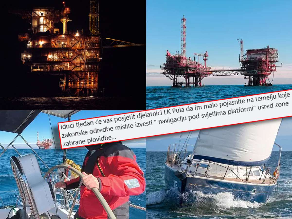 Jedriličarska škola iz Pule organizira jedrenje oko plinskih platformi - Javili im se iz kapetanije: "Kako to mislite izvesti usred zone zabrane plovidbe? Posjetit ćemo vas!"