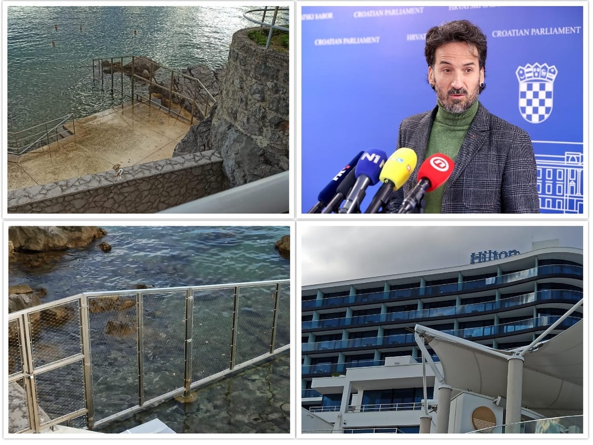 Miletić o prepreci na pomorskom dobru koju su postavili ispred riječkog Hiltona: "Ako je ne uklone do ljeta, ja ću!"