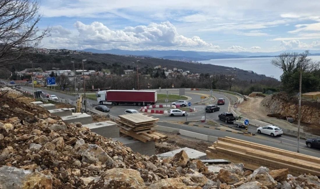 Do tunela Učka zatvara se dio ceste - Radovi na čvoru Matulji