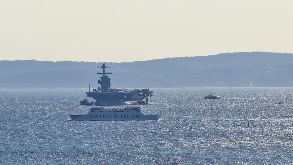 U Splitu planirali prosvjed zbog američkog nosača aviona, a ovaj im otišao!