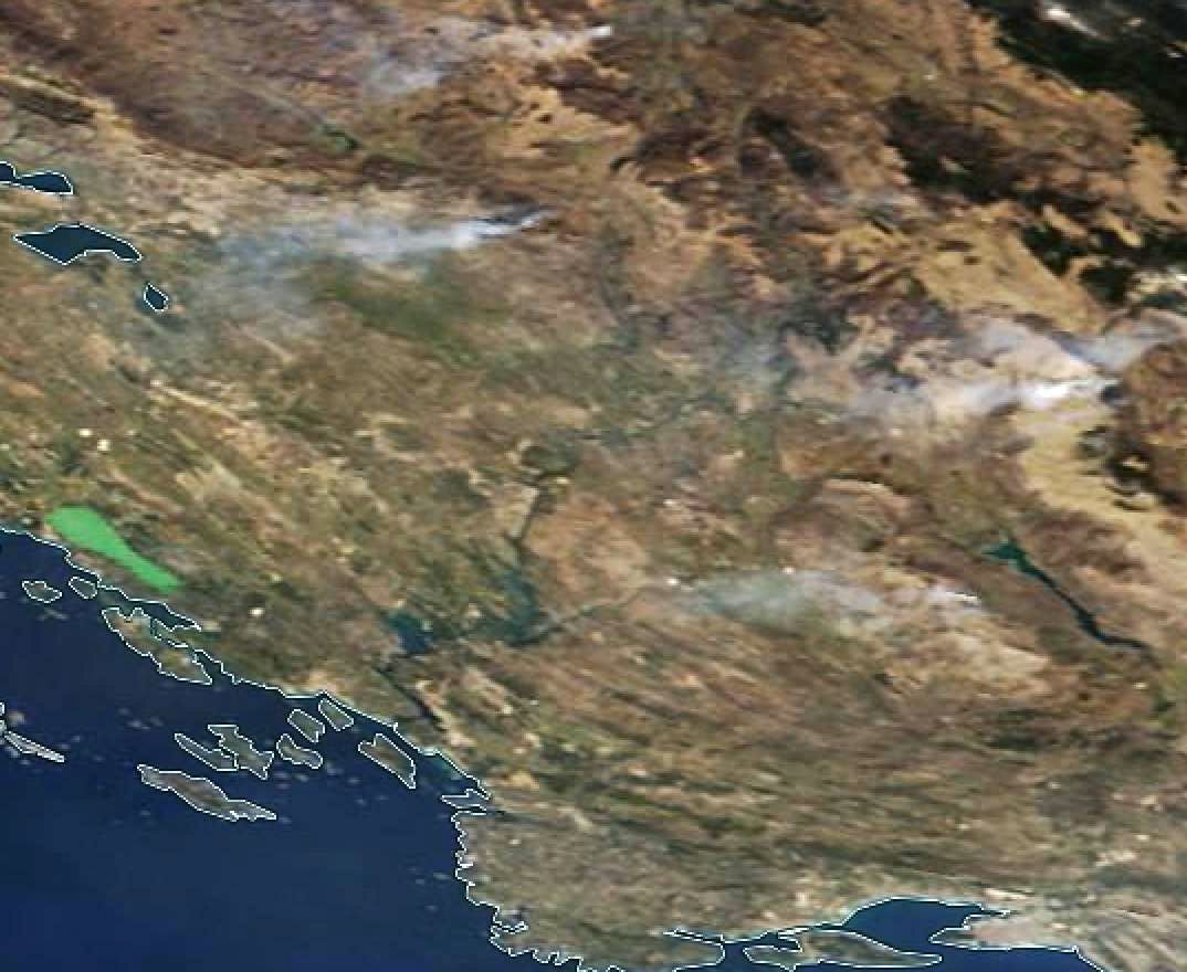 Požari u Dalmaciji vidljivi iz Svemira