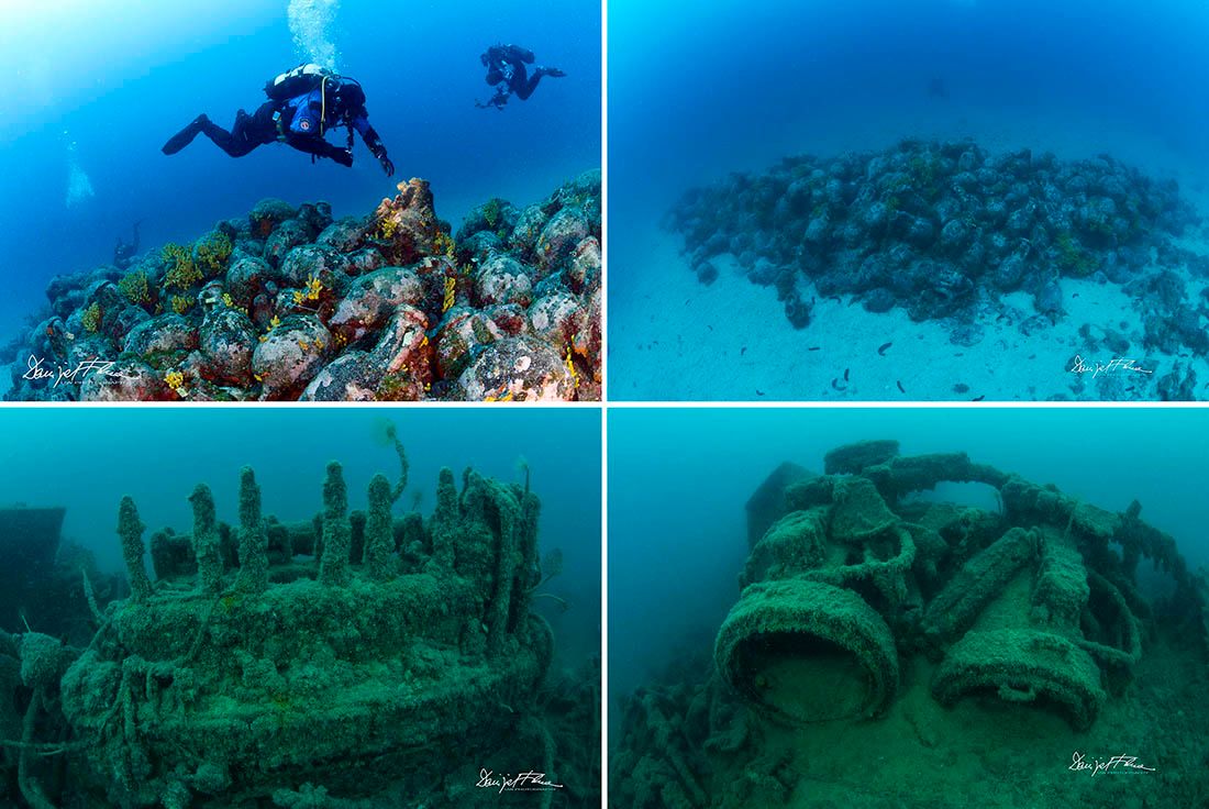 FOTO: OLUPINE JADRANA Nalazište amfora i brod iz Drugog svjetskog rata kod Paga