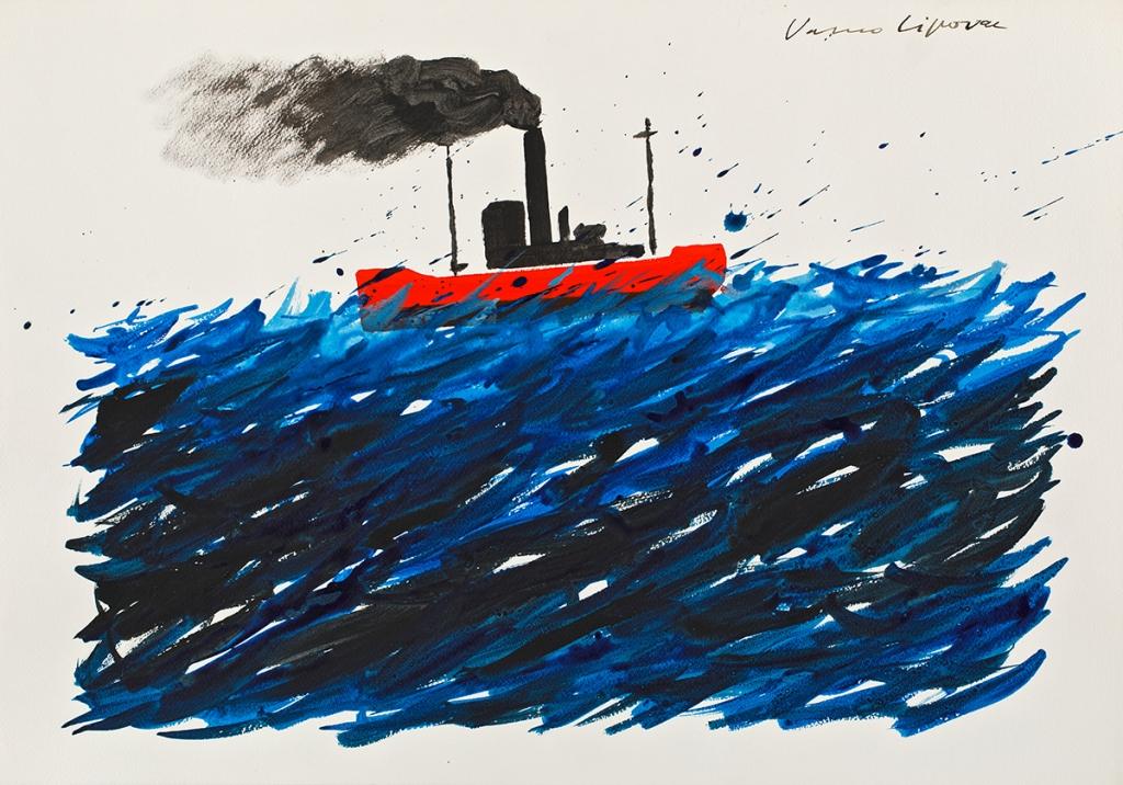 KATAMARAN ART Izložba Vaske Lipovca u Muzeju općine Jelsa