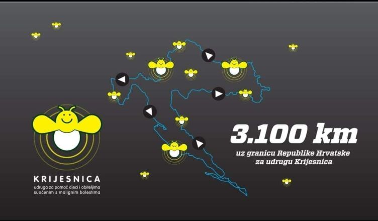 PEDALOM ZA KRIJESNICE Biciklom oko hrvatskih granica za djecu oboljelu od malignih bolesti