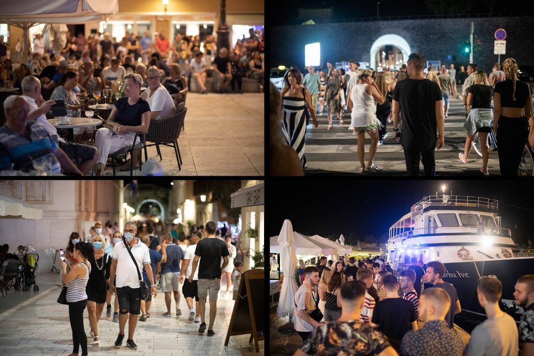 FOTO Ma kakvo bježanje turista? Pogledajte večernji šušur u Zadru!