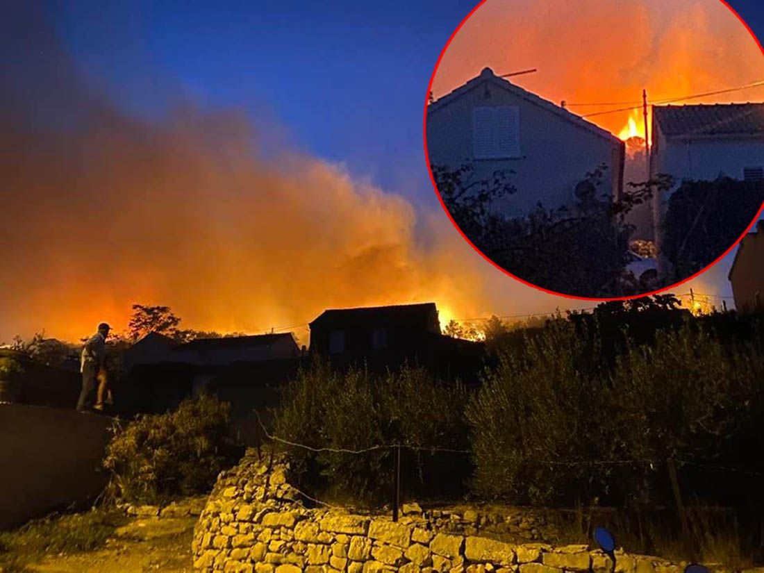 Na Visu izbio veliki požar, ugrožene su kuće!