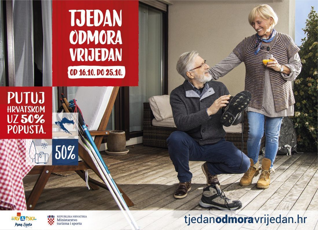 Uspješno odrađena prva akcija HTZ-a prema turistima u posezoni – “Tjedan odmora vrijedan”