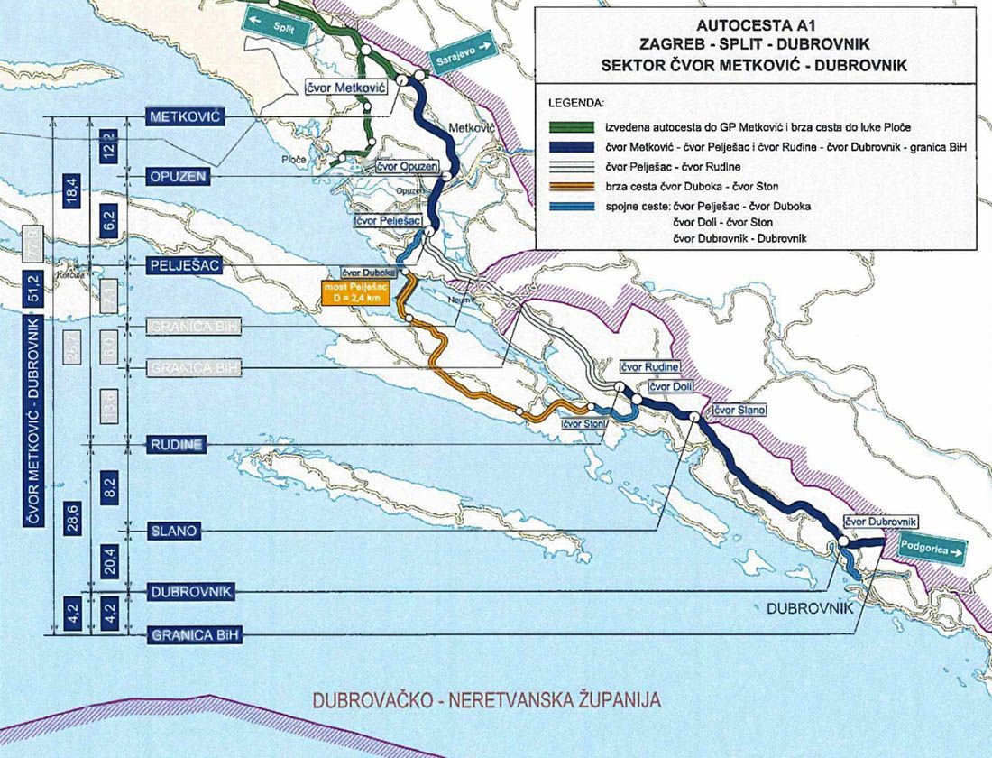 “Nužno rješenje za hrvatski jug” – Završena Studija izvedivosti za autocestu do Dubrovnika