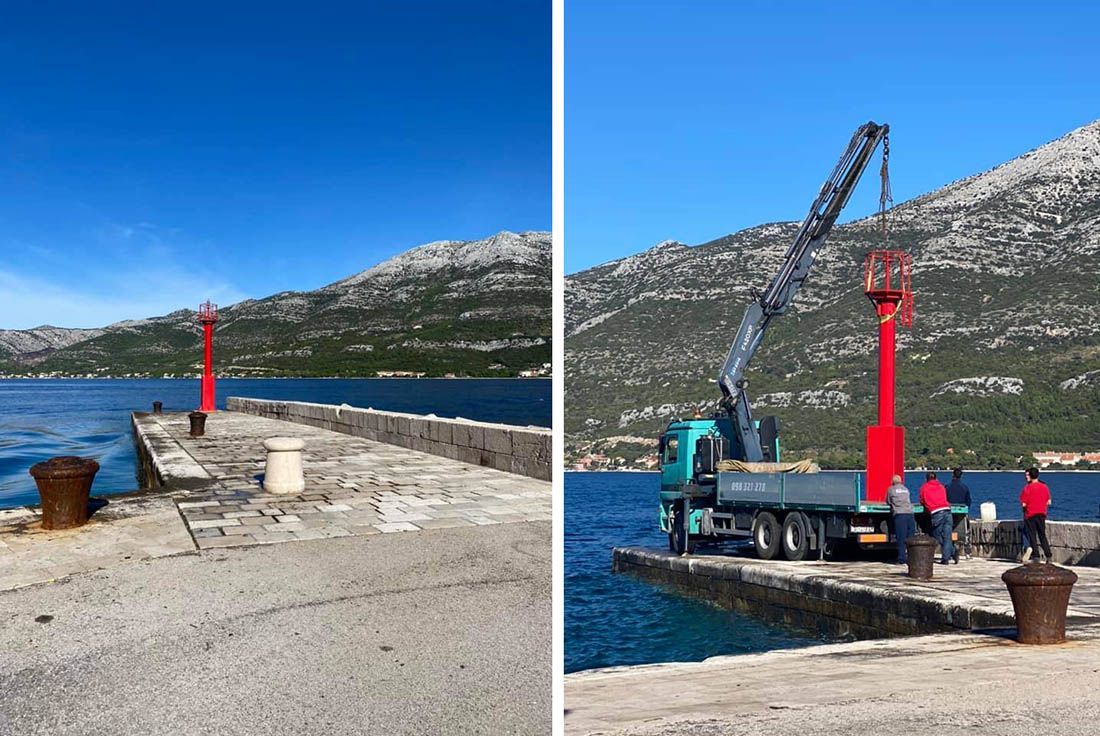 Započeli radovi na rekonstrukciji lukobrana Puntin – luka Korčula