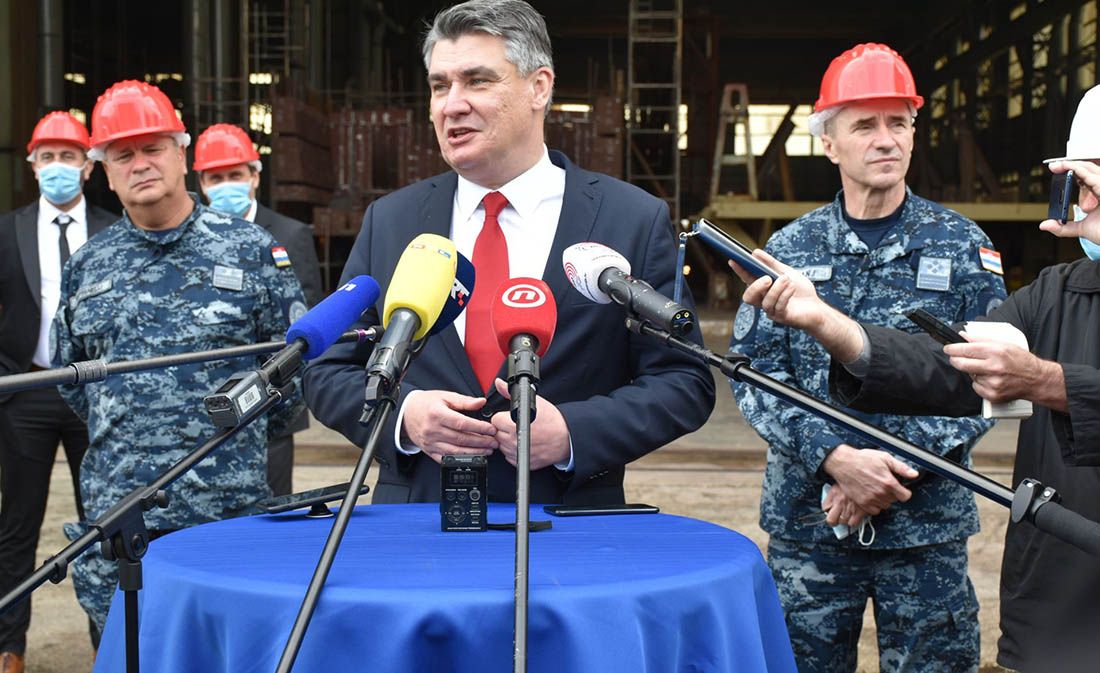 Predsjednik Zoran Milanović u Brodosplitu: Dojmovi su dobri zato što brodogradilište radi