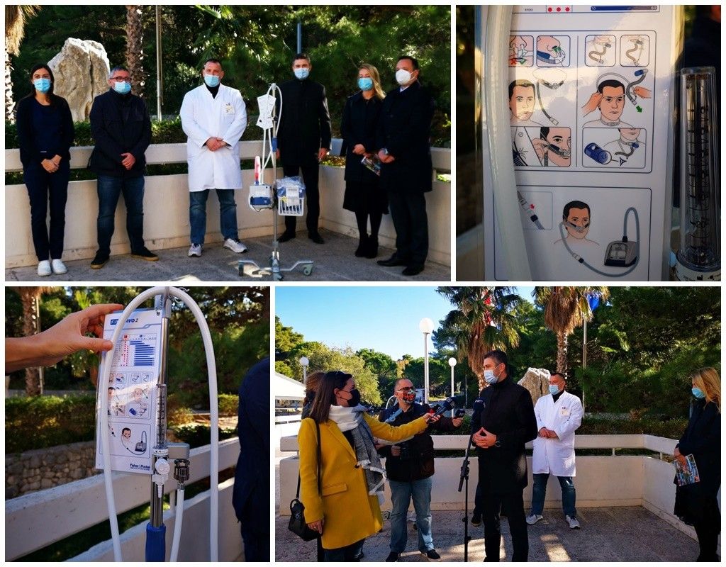 Rezervat Lokrum dubrovačkoj bolnici donirao 10 uređaja za terapiju visokim protokom kisika
