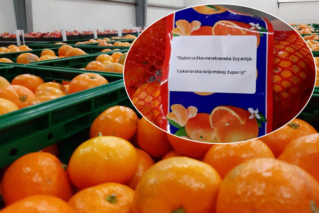 Iz Opuzena Vukovaru na poklon ide 16 tona mandarina