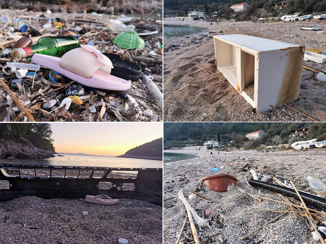 POZDRAV IZ ALBANIJE Jugo nam opet donijelo gomilu smeća